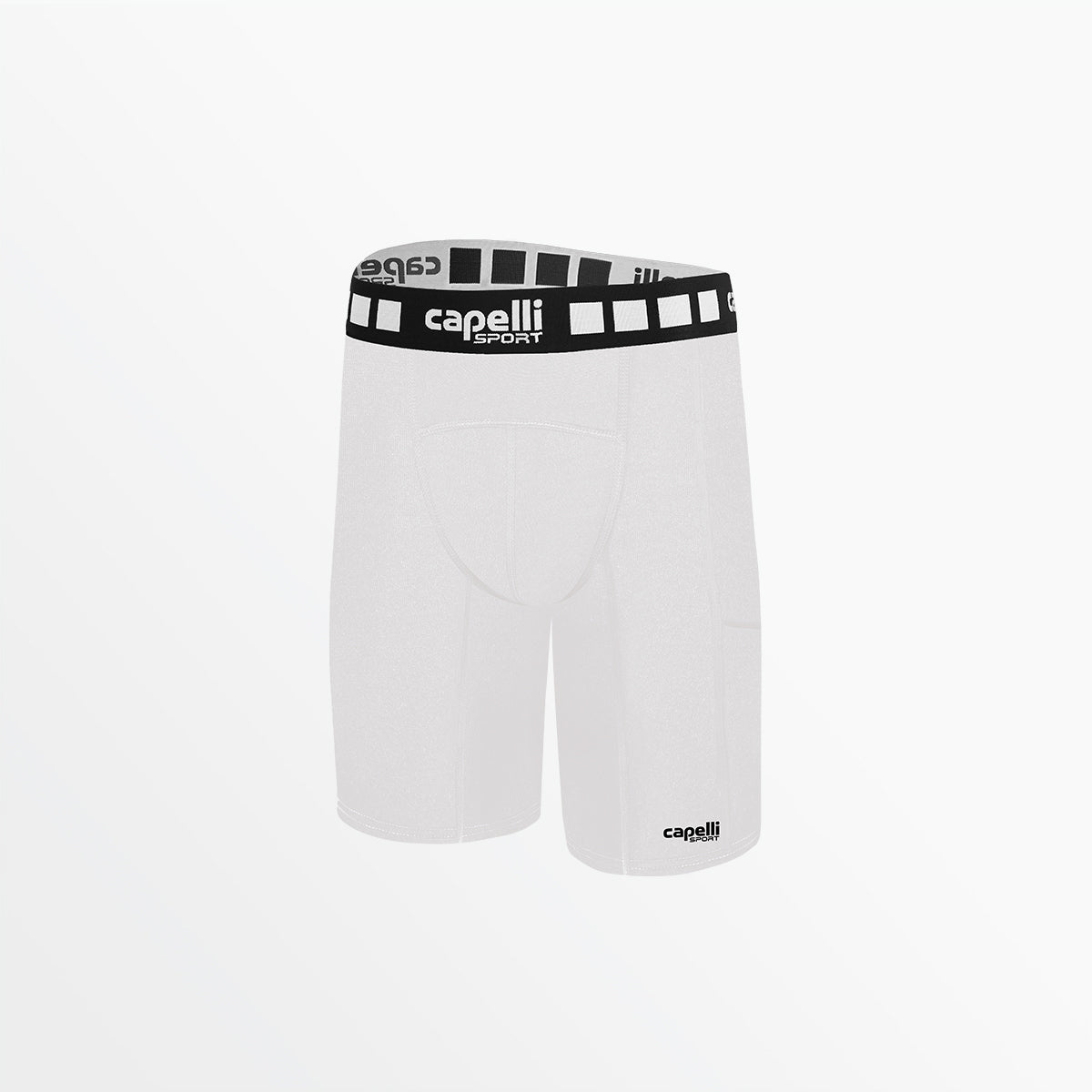 Adult Performance Shorts With Pockets NEW ARRIVAL Capelli Sport S White