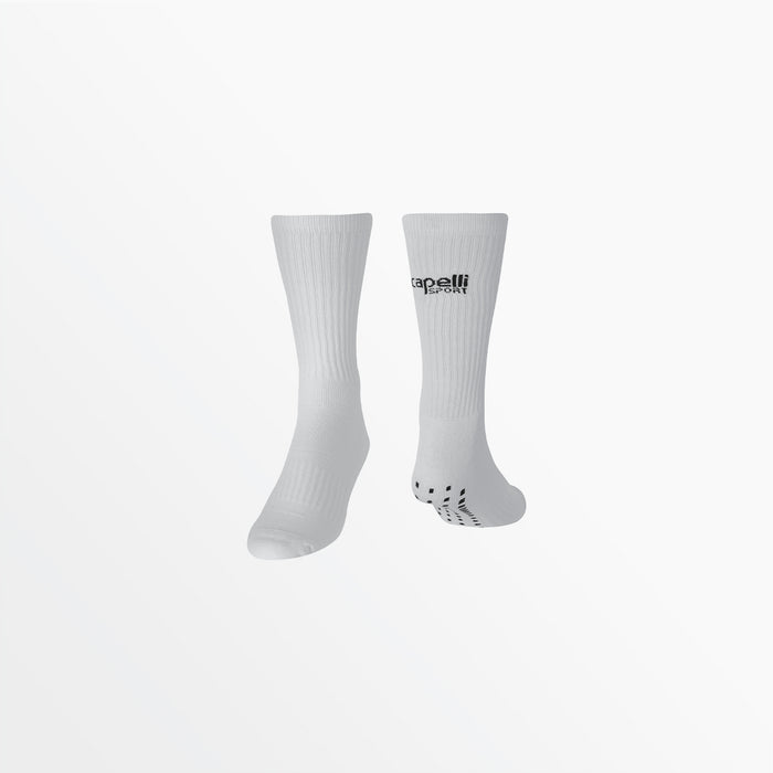 CS Crew Grip Socks - White