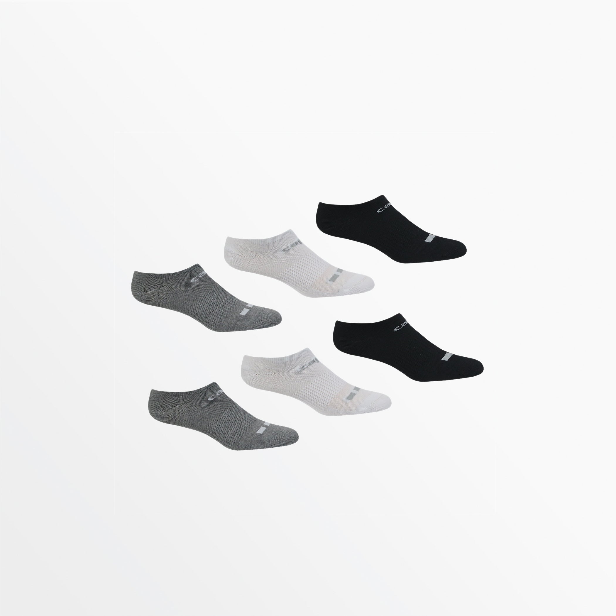 Basics CS-COOL Lightweight No Show Socks Capelli Sport XS White Combo