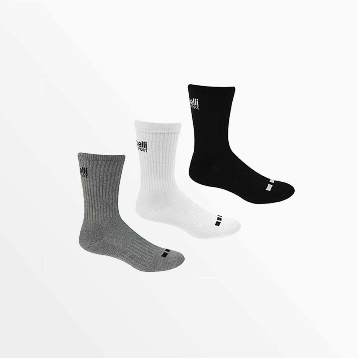 Basics CS-COOL Cushioned Crew Socks Capelli Sport S