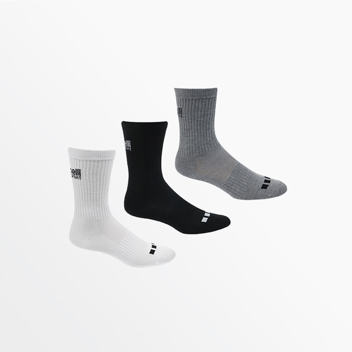 Basics CS-COOL Lightweight Crew Socks Capelli Sport XS