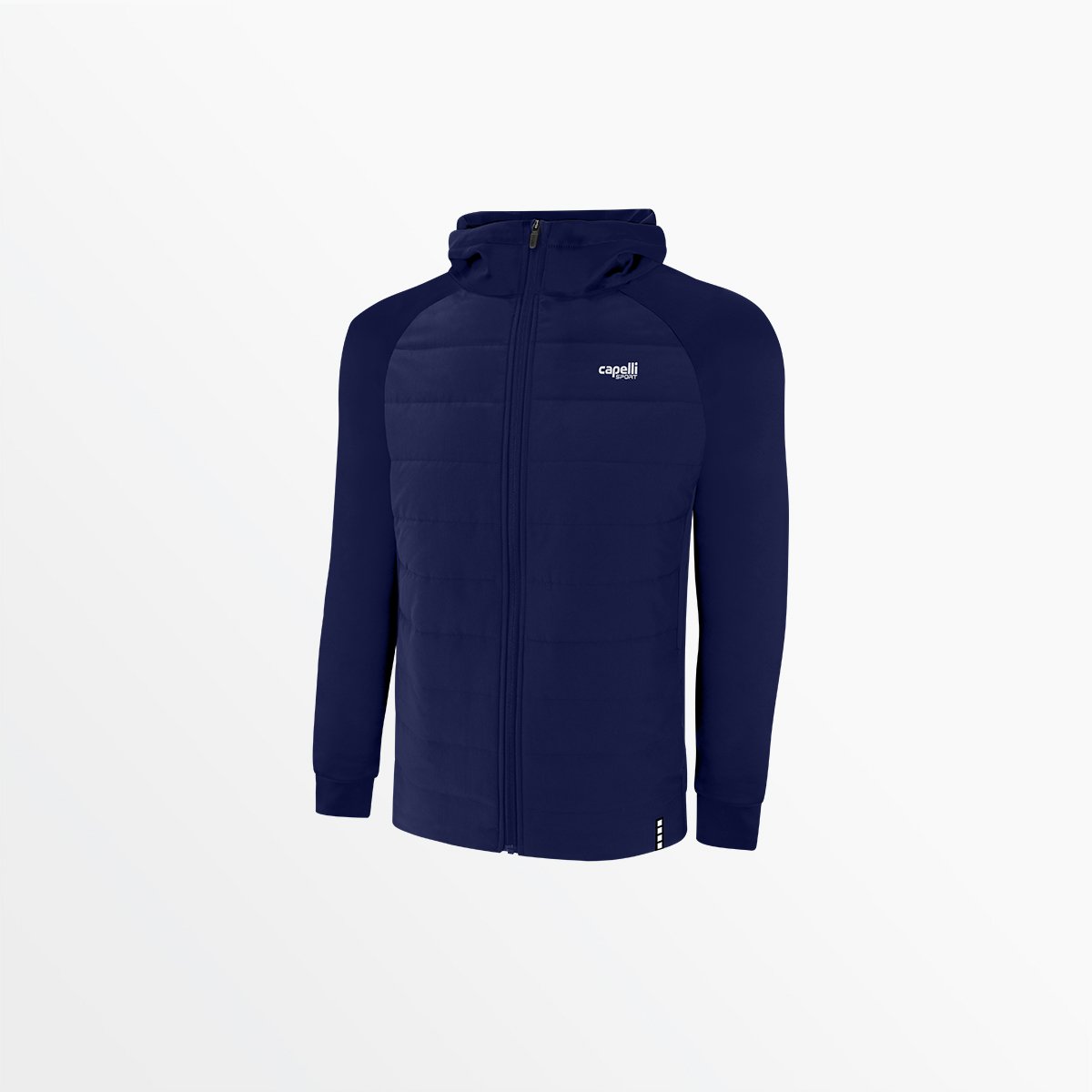 Youth Therma Fleece Woven Front Jacket Capelli Sport S Navy
